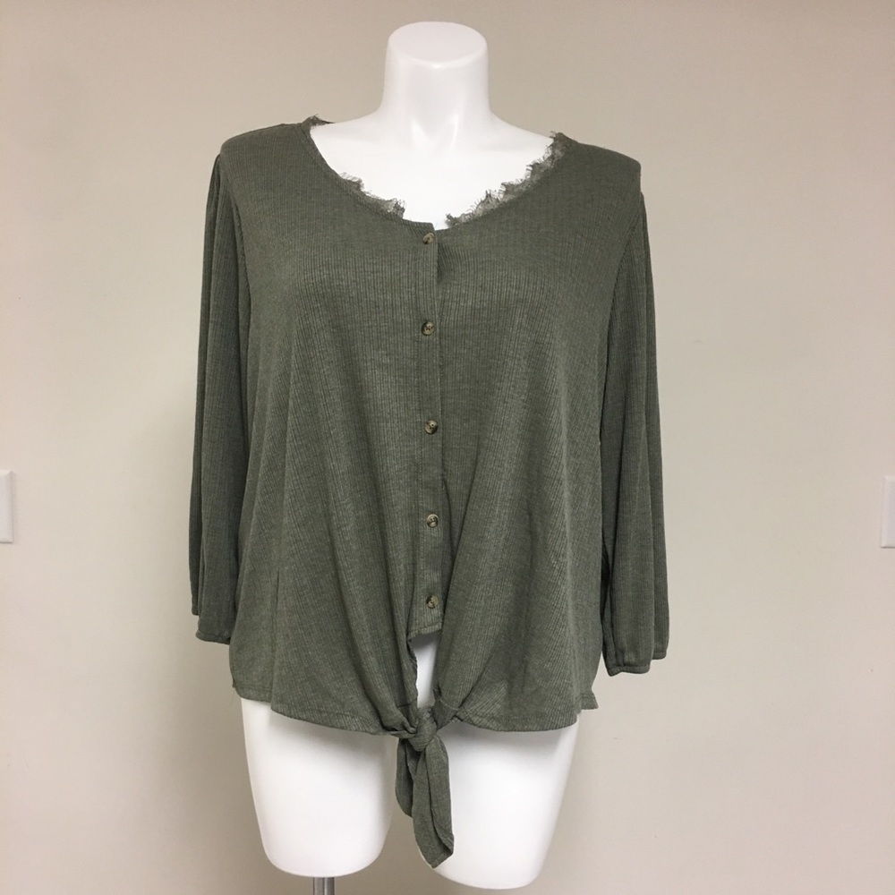 Como Blu Plus Size Long Sleeve Shirt